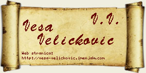 Vesa Veličković vizit kartica
